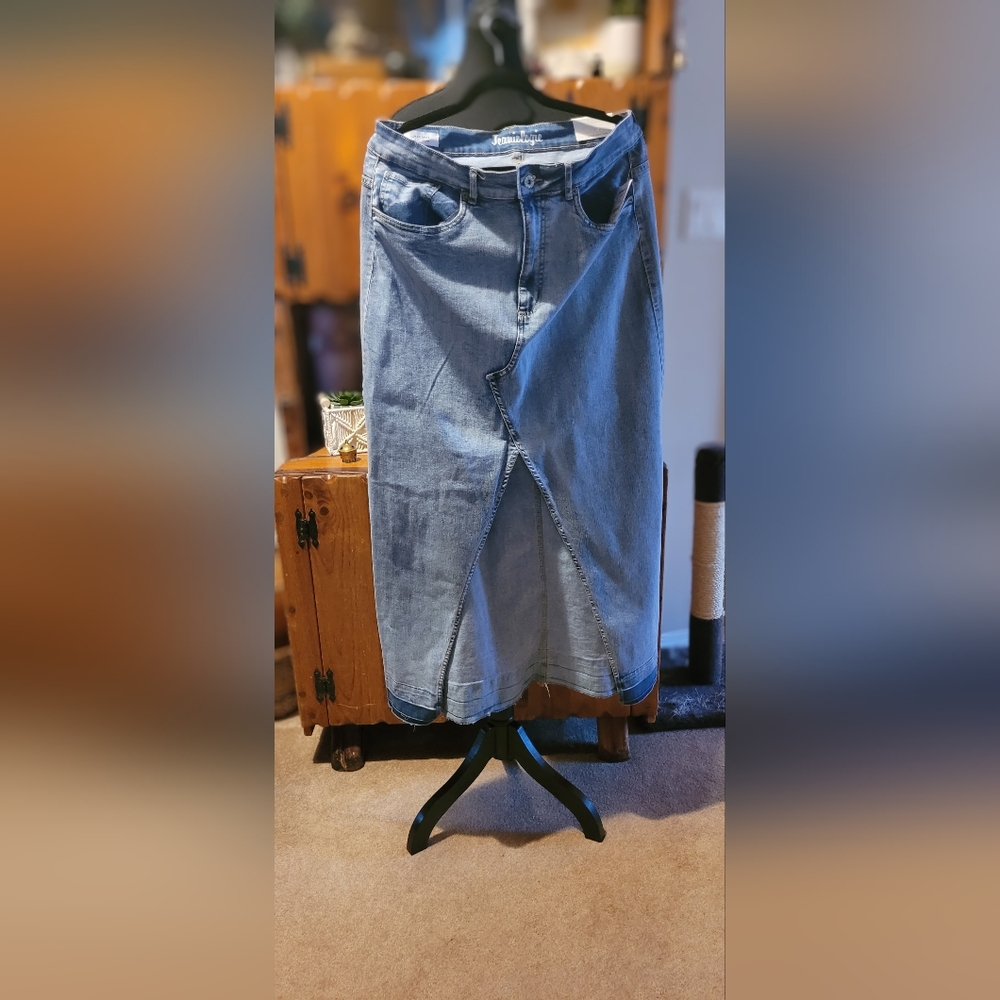 #140 Denim maxi skirt